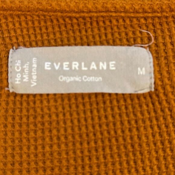 Everlane Organic Cotton Thermal Henley Top/Shirt - Picture 9 of 10